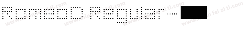 RomeoD Regular字体转换
